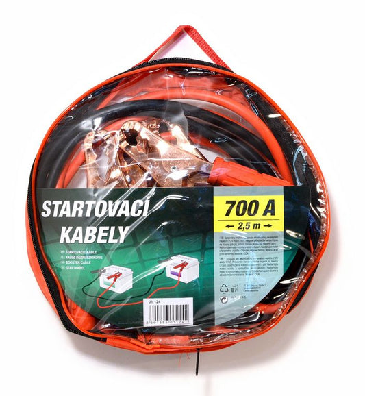 Startovací kabely 700A 2.5m Zipper Bag